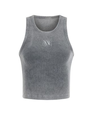 Women's Embroidered Crop Top