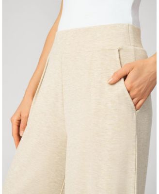 Cropped Wide Leg Ultra Soft Terry Pant
