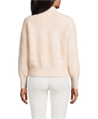 Women's Fuzzy Wedged Quarter Zip Sweater