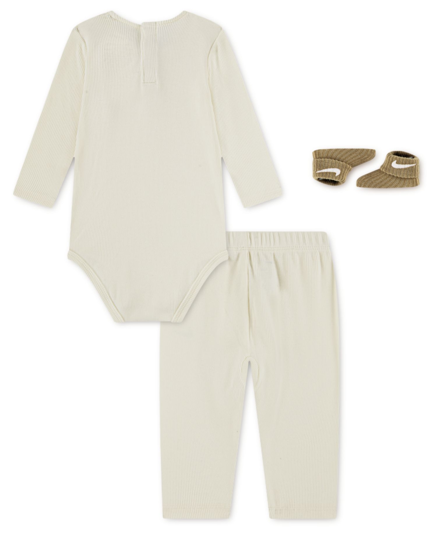 Baby Girls' Long-Sleeve Bodysuit, Pants and Socks, 3-Piece Set