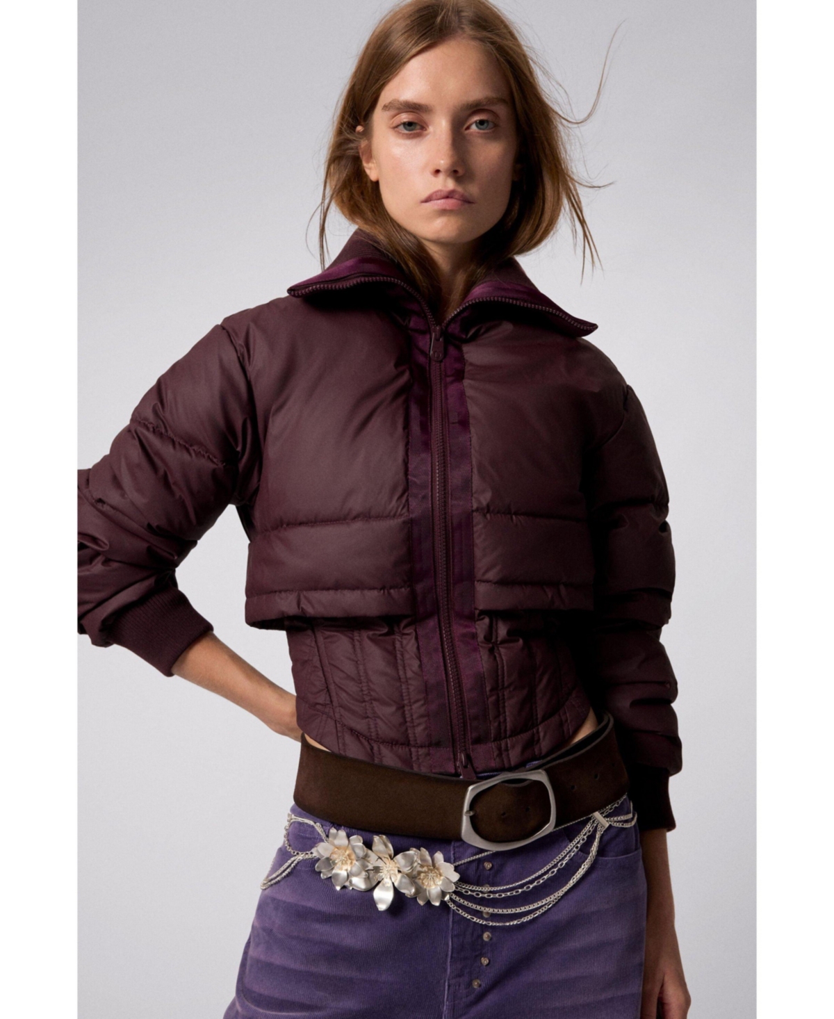 Desigual Women's Quilted corset coat