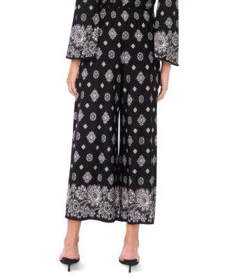 Sam & Jess - Petite Side Slit Wide Leg Pants