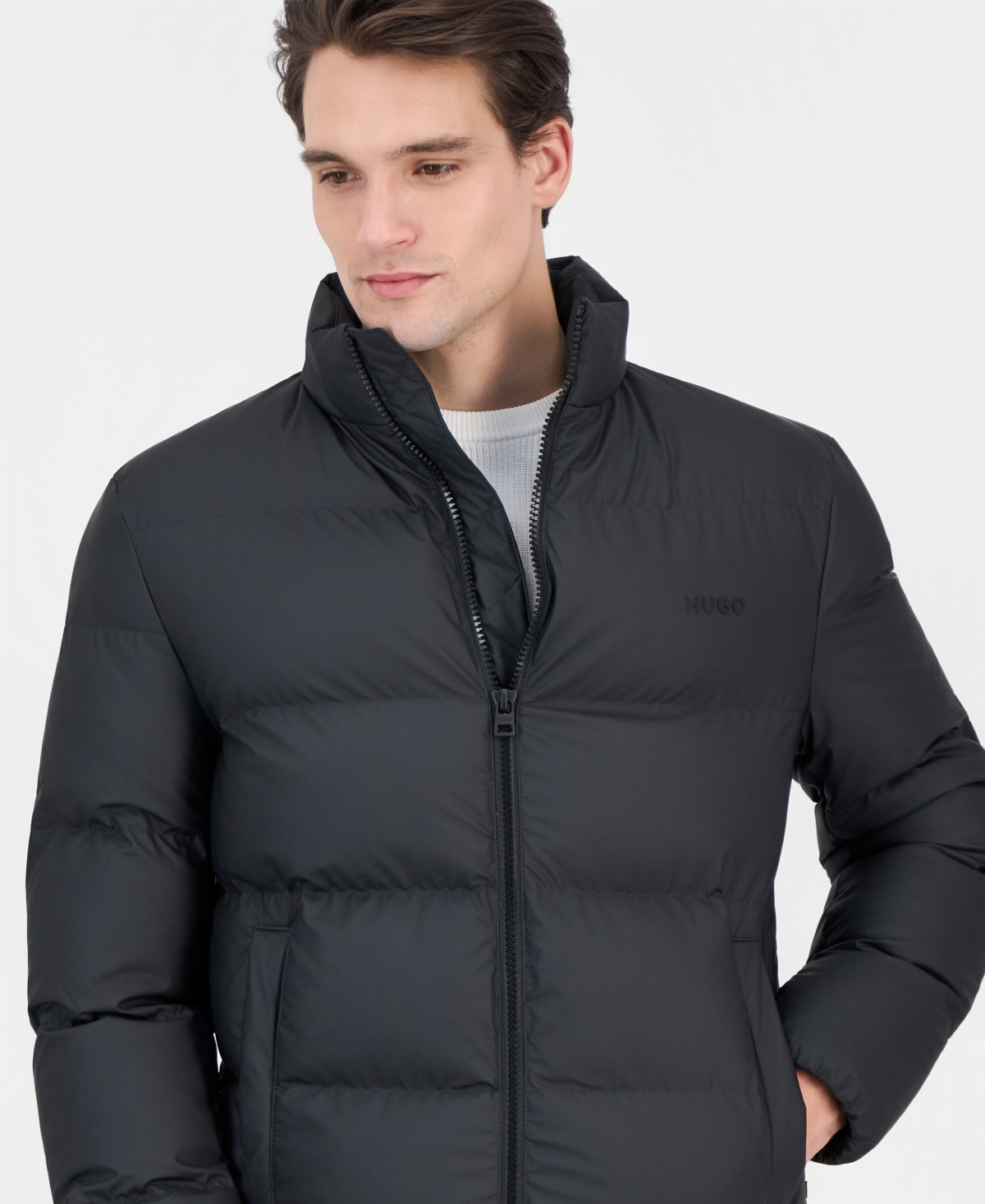 Hugo by Boss Men's Beazly Coated Puffer Jacket