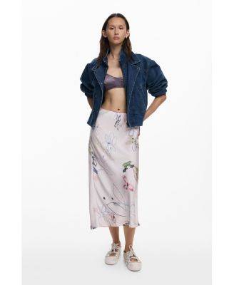 Women's Long skirt with strokes