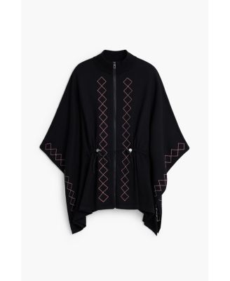 Women's Zig-zag poncho