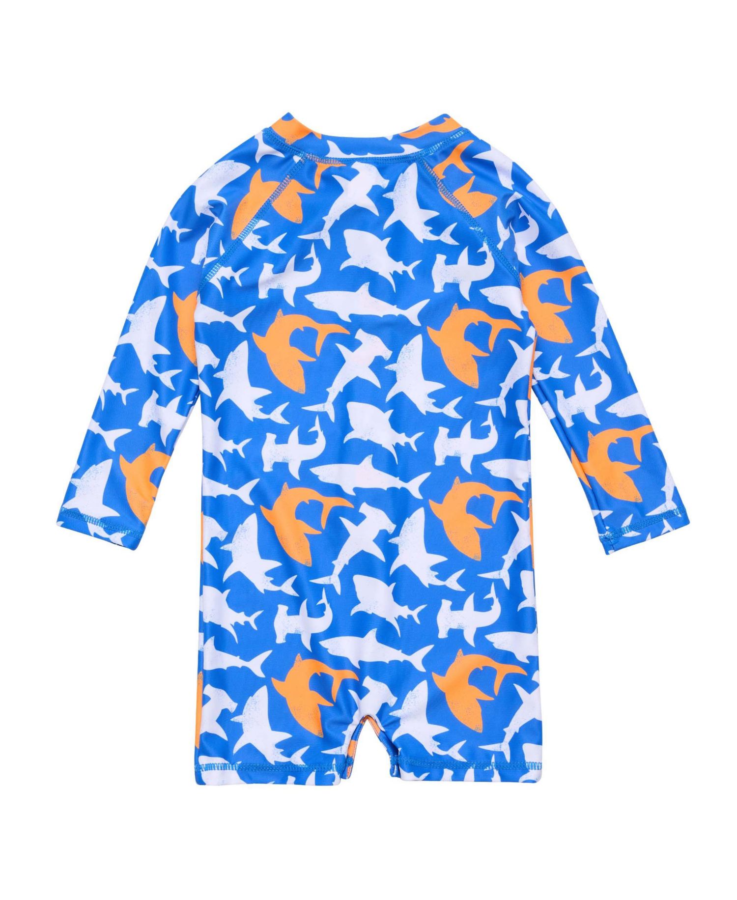 Baby Boys Shark Squad LS Sunsuit
