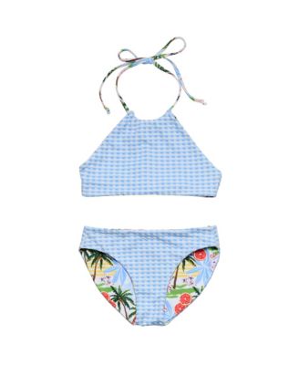 Big Girls Ciao Paradiso Reversible Halter Bikini