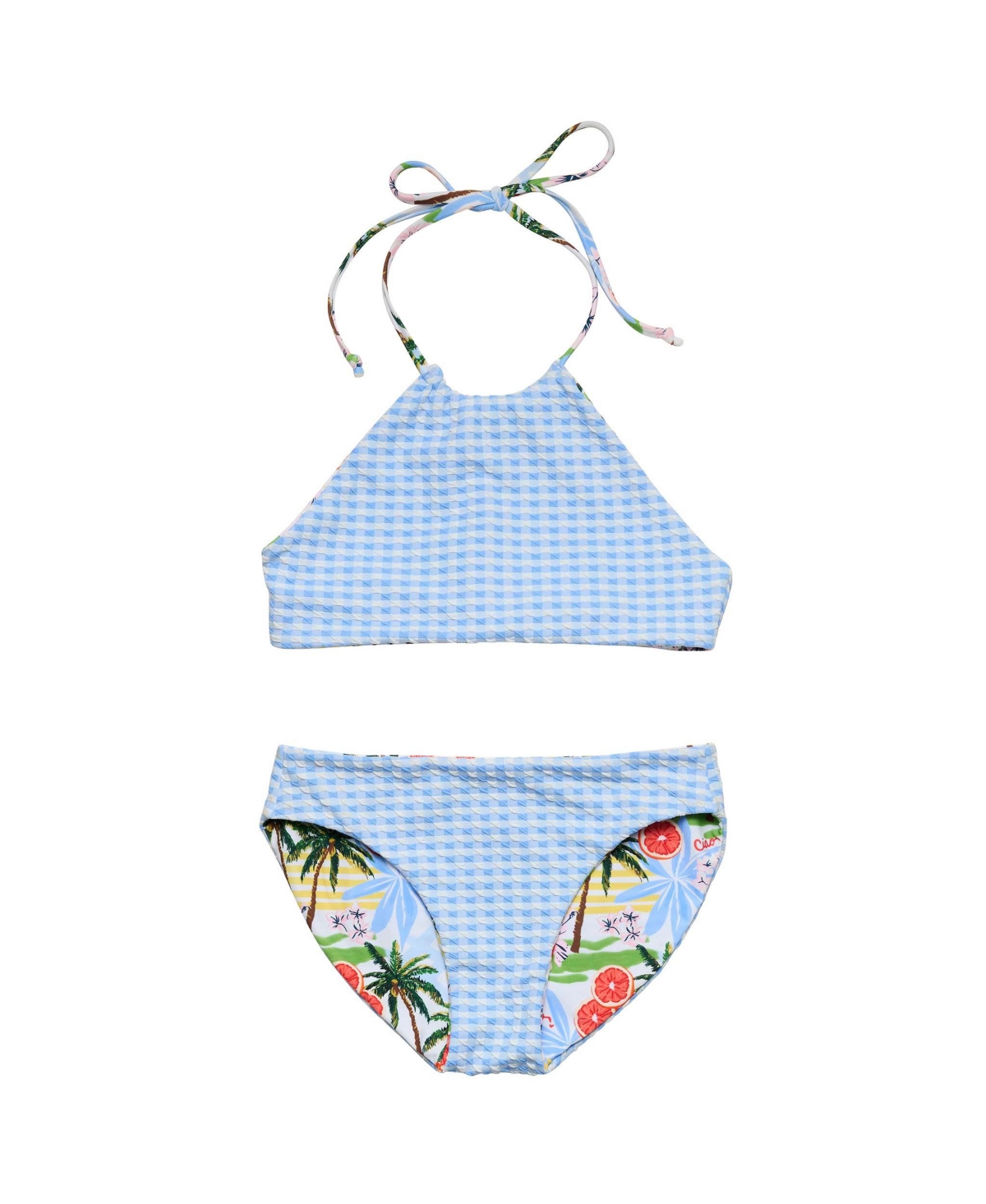 Snapper Rock Big Girls Ciao Paradiso Reversible Halter Bikini
