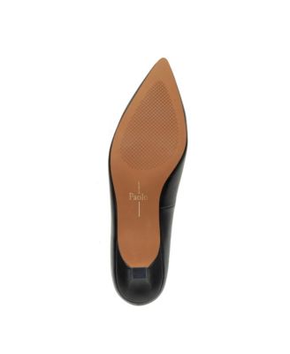 CELIA Women's Pointed toe T-Strap Kitten Heel Pump