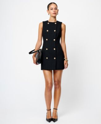 Women's Sleeveless Structured Tweed Dress