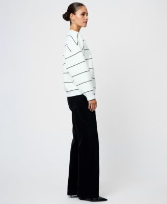 Women's Striped Long-Sleeve Sweater