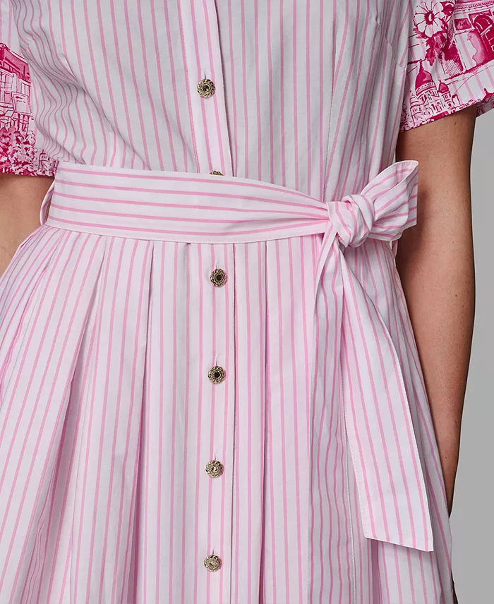 Women's Printed Shirt Dress - thumbnail 3