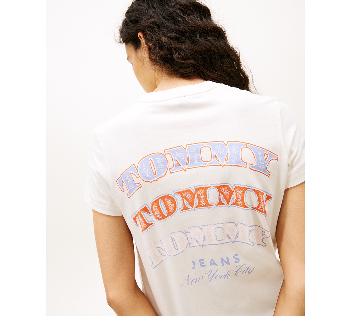 Tommy Jeans Women's Dollar Stack Logo Short-Sleeve T-Shirt
