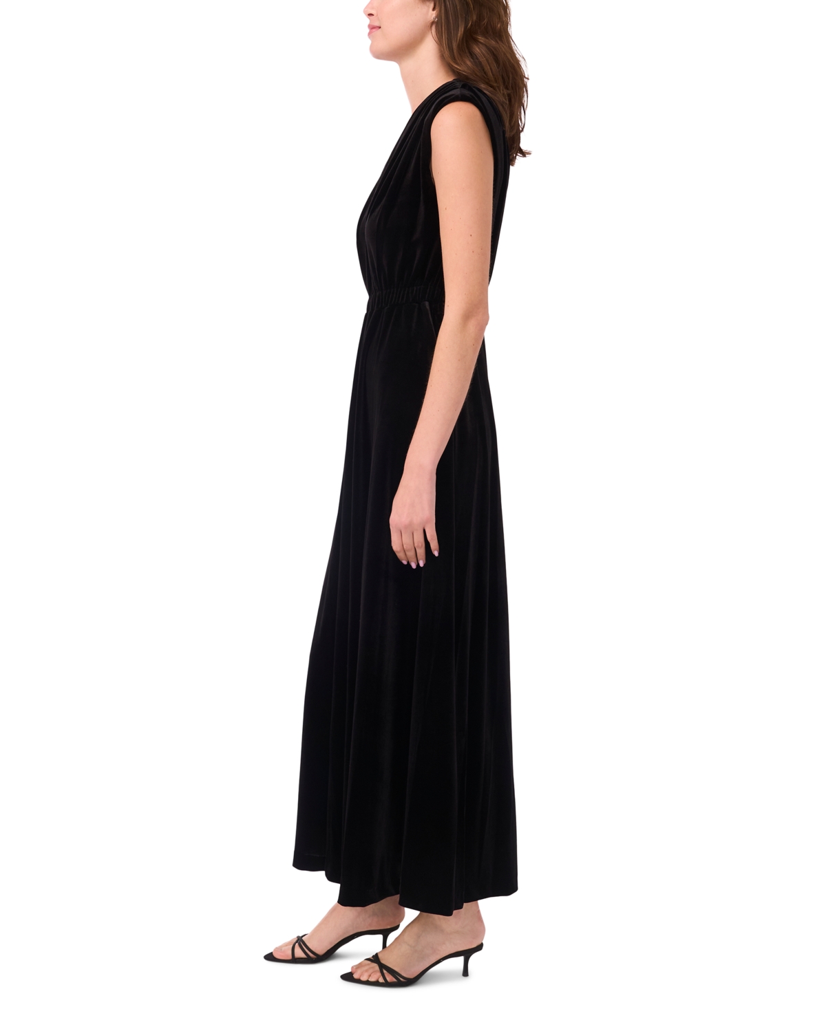 Msk Women's V-Neck Maxi Dress