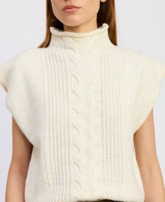 En Saison - Women's Stenson Turtle Neck Sweater Vest