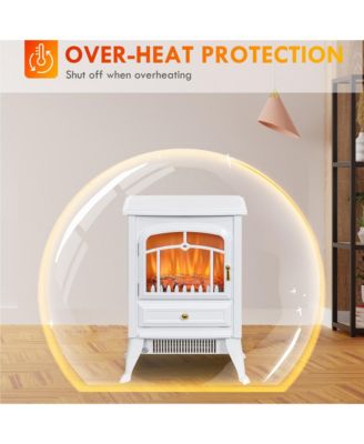 Electric Fireplace Heater with Realistic LED Flames