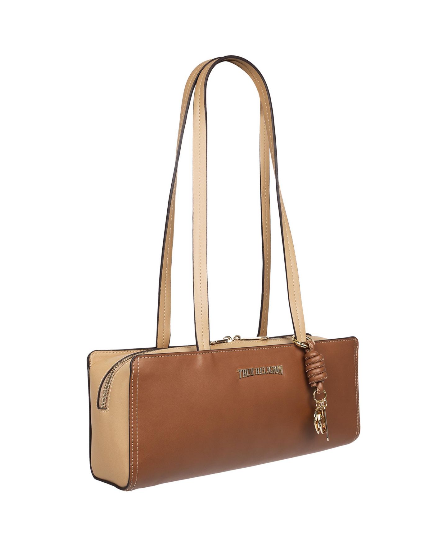 Женская сумка True Religion East/West Modern Satchel, цвет: Коньячный — фото 2
