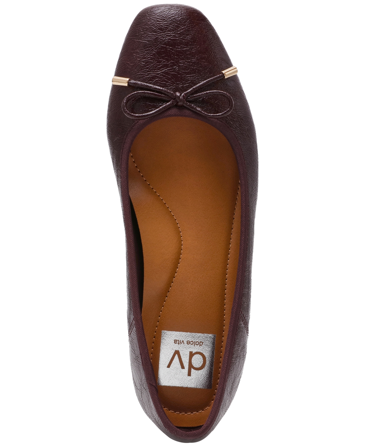 Dv Dolce Vita Women's Meryn Bow Ballet Flats In Burgundy