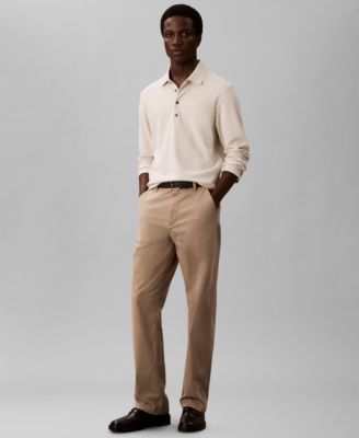 Men's Long-Sleeve Classic Fit Polo Shirt