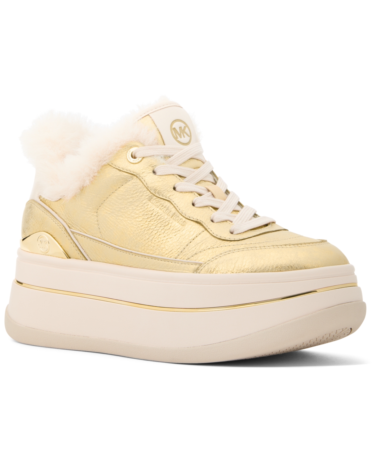 Michael Kors Michael  Women's Hayes Lace-up Shoes In Gold