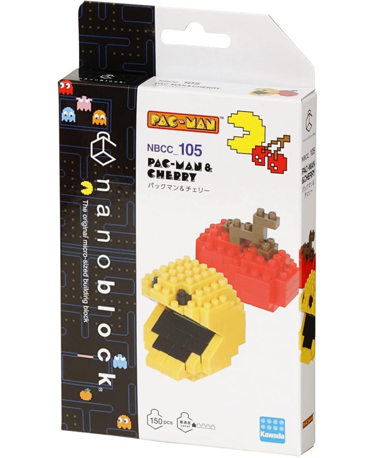 Pac-man Nanoblock And Cherry Building Block Kit In Transparent