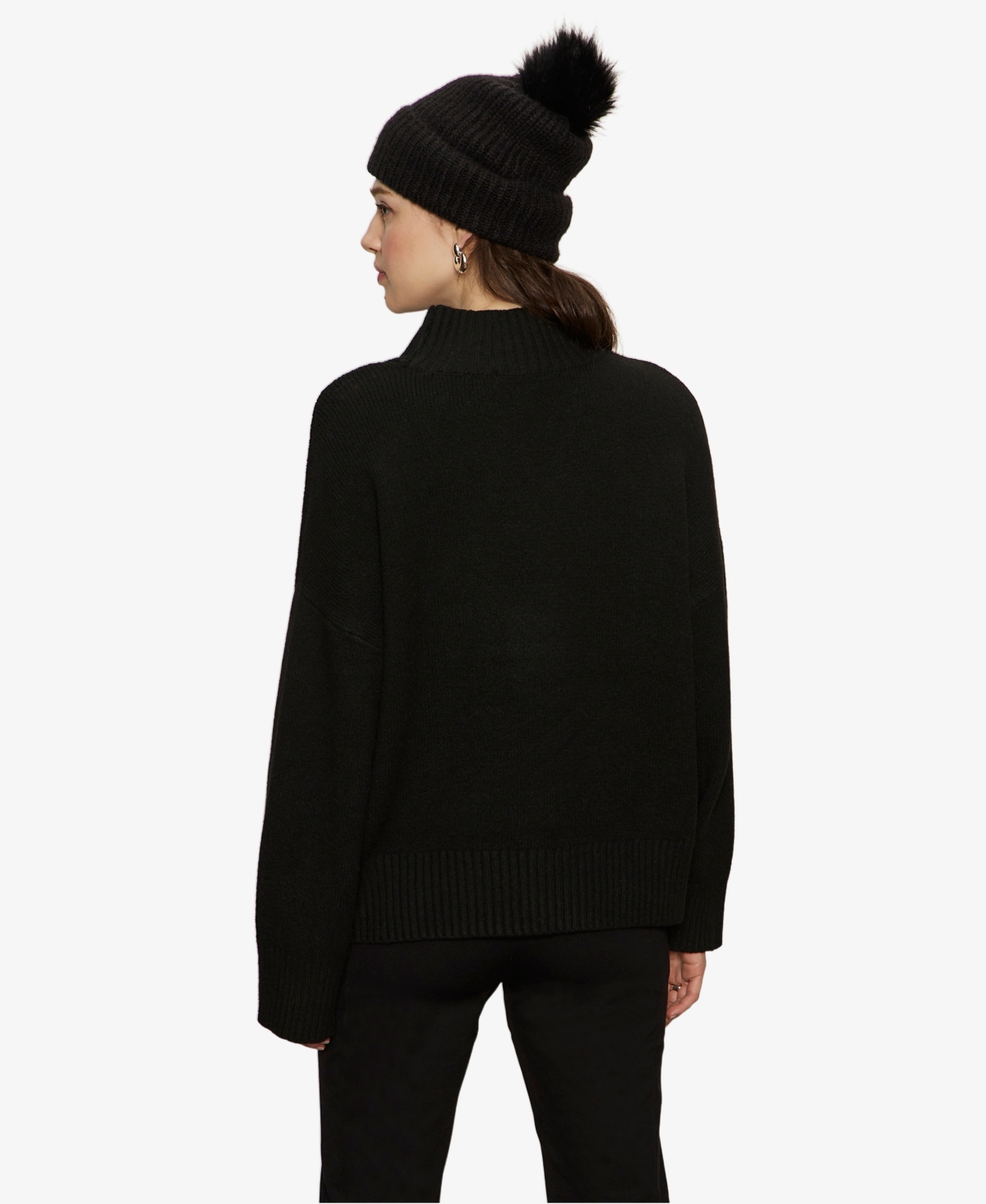 Sanctuary Women's Apres Intarsia High Mock F. Logo Sweater