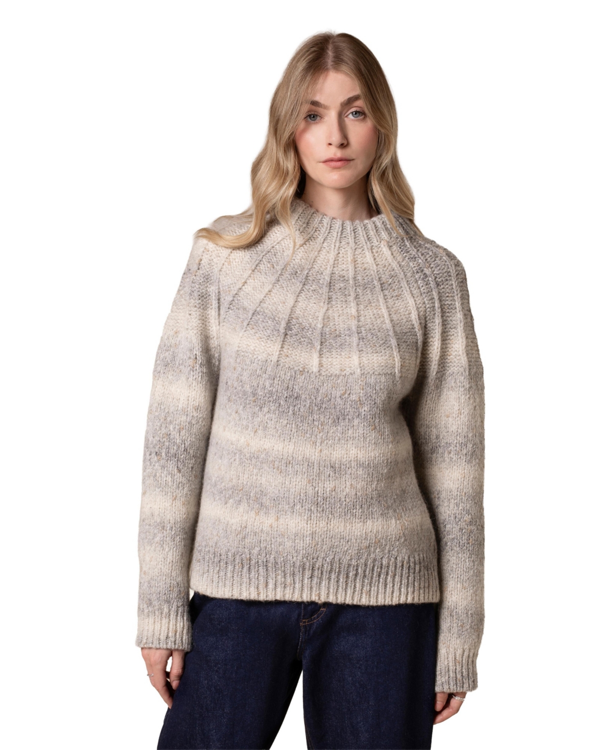 Celtic & Co. Women's Celtics Co Sunbeam Stitch Yoke Sweater