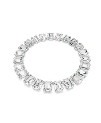 Millenia Rhodium Plated Tennis Necklace