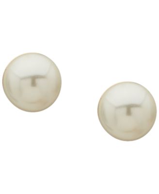 3-Pc. Cubic Zirconia and Imitation Pearl Gold-Tone Round and Baguette Earrings Set