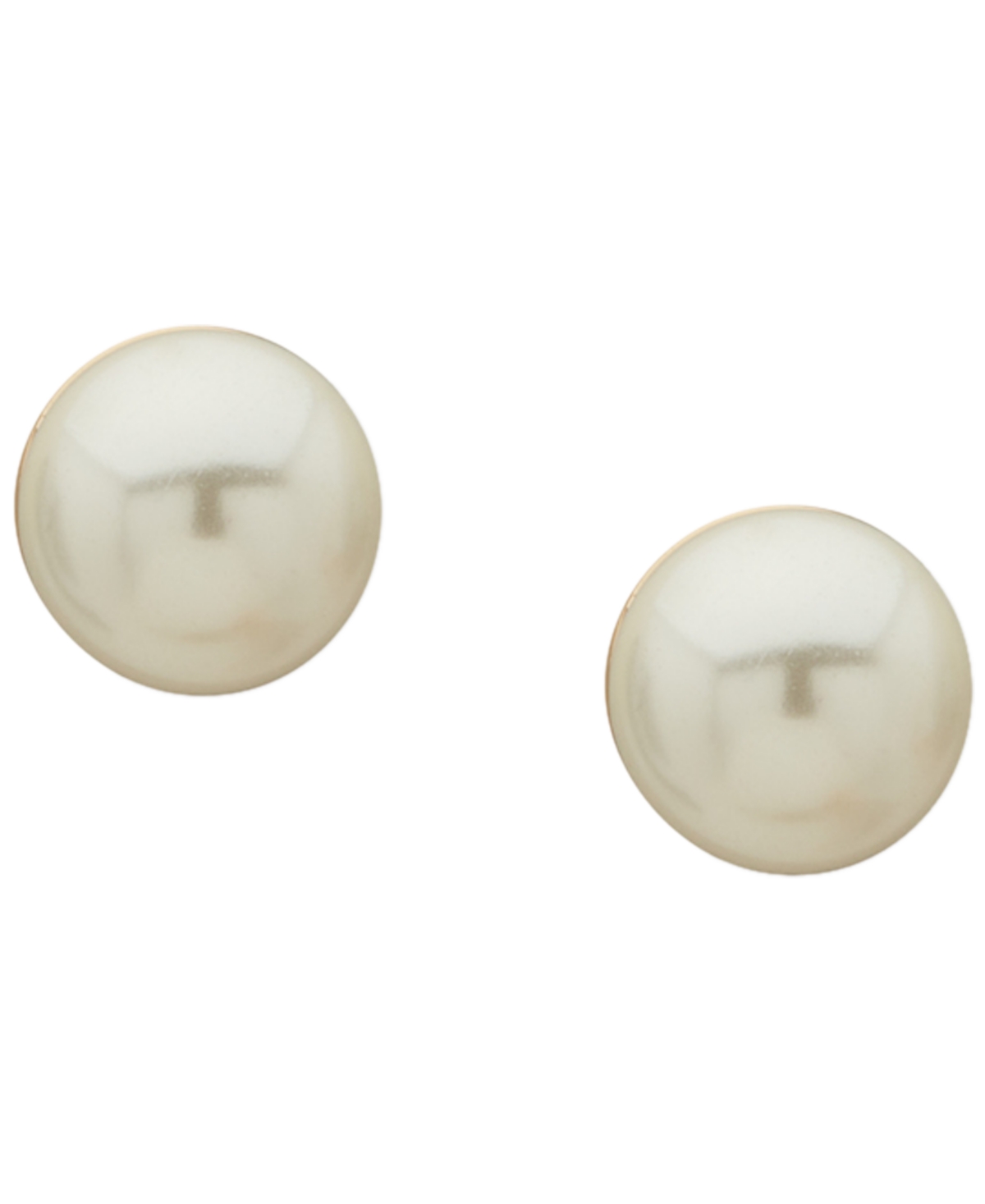 Anne Klein 3-pc. Cubic Zirconia And Imitation Pearl Gold-tone Round And Baguette Earrings Set In Multi