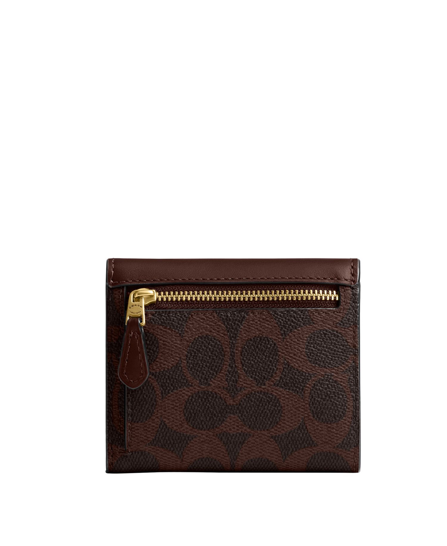 Mila Small Signature Canvas Flap Wallet