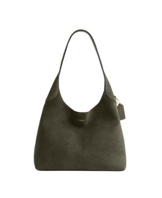 Brooklyn Large Suede Shoulder Bag 34