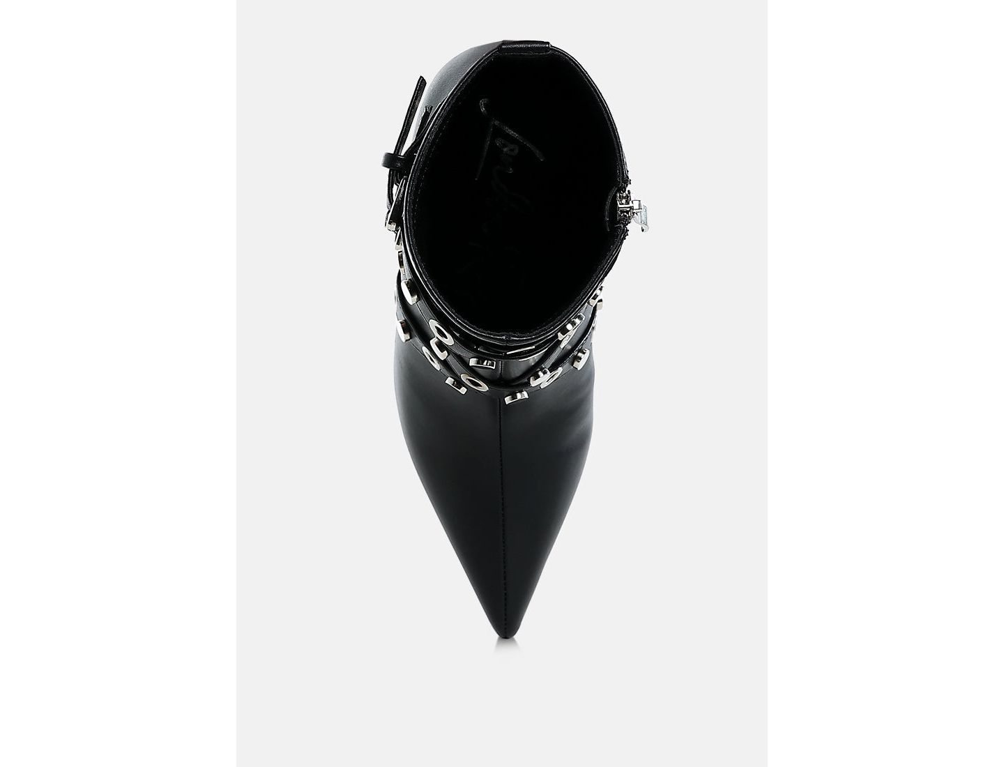 Женские ботинки London Rag Jaunts Eyelets and Studs Harness Ankle, цвет: Чёрный — фото 6