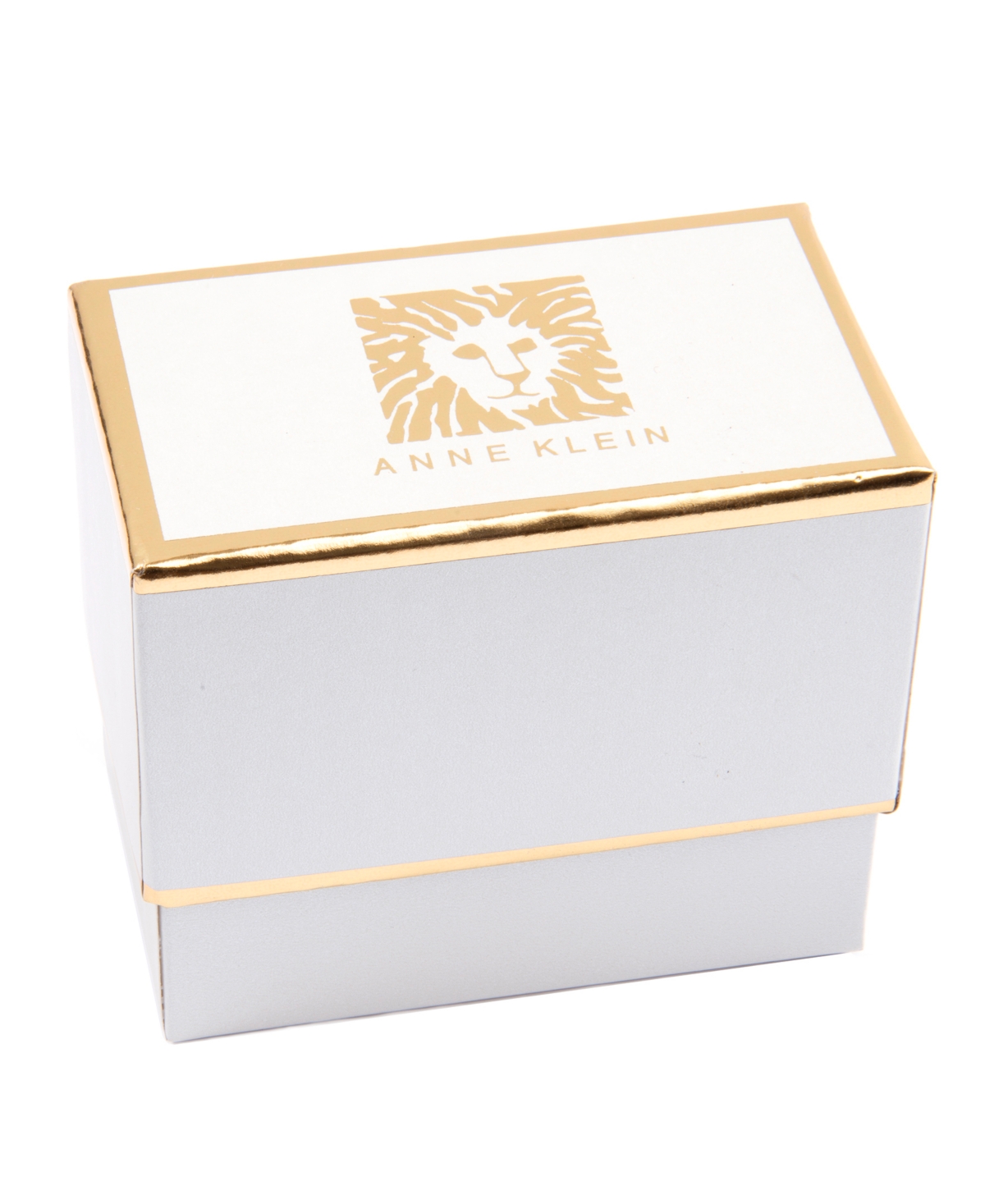 Anne Klein Siam and Crystal Boxed Gold-Tone Floral Hinge Bracelet