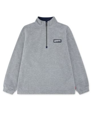 Levi's Boys' 8-20 Solid Quarter-Zip Sweatshirt - Macy's