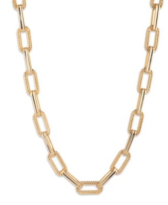 Lauren Ralph Lauren - Gold-Tone Herringbone Link Collar Necklace