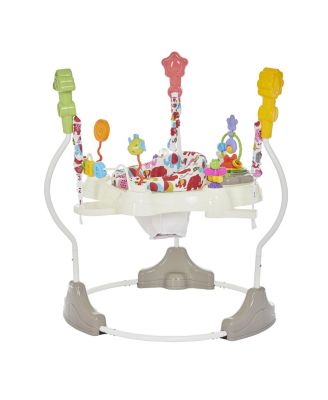 Zany 2-in-1 Baby Activity Center and Bouncer in Elephant Print