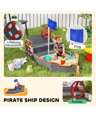 62 in. Wooden Kids box with Bottom Liner, Seats, Storage,