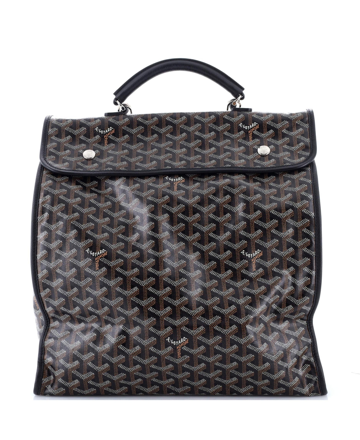 Pre-Owned Goyard Saint Leger Briefcase Backpack Coated Canvas