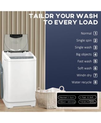 Portable Washing Machine with 1.3 Cu. Ft. Capacity, Compact Washer