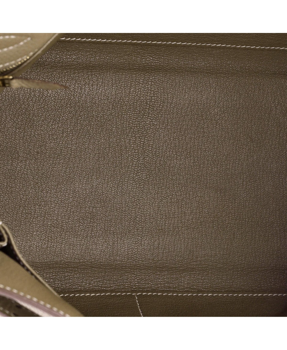 Pre-Owned HERMES Kelly 32 Handbag Grey Togo with Gold Hardware