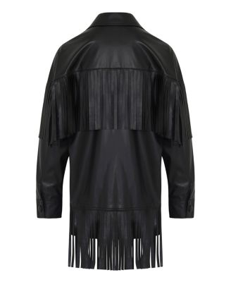 Women's Fringe Faux Suede Jacket