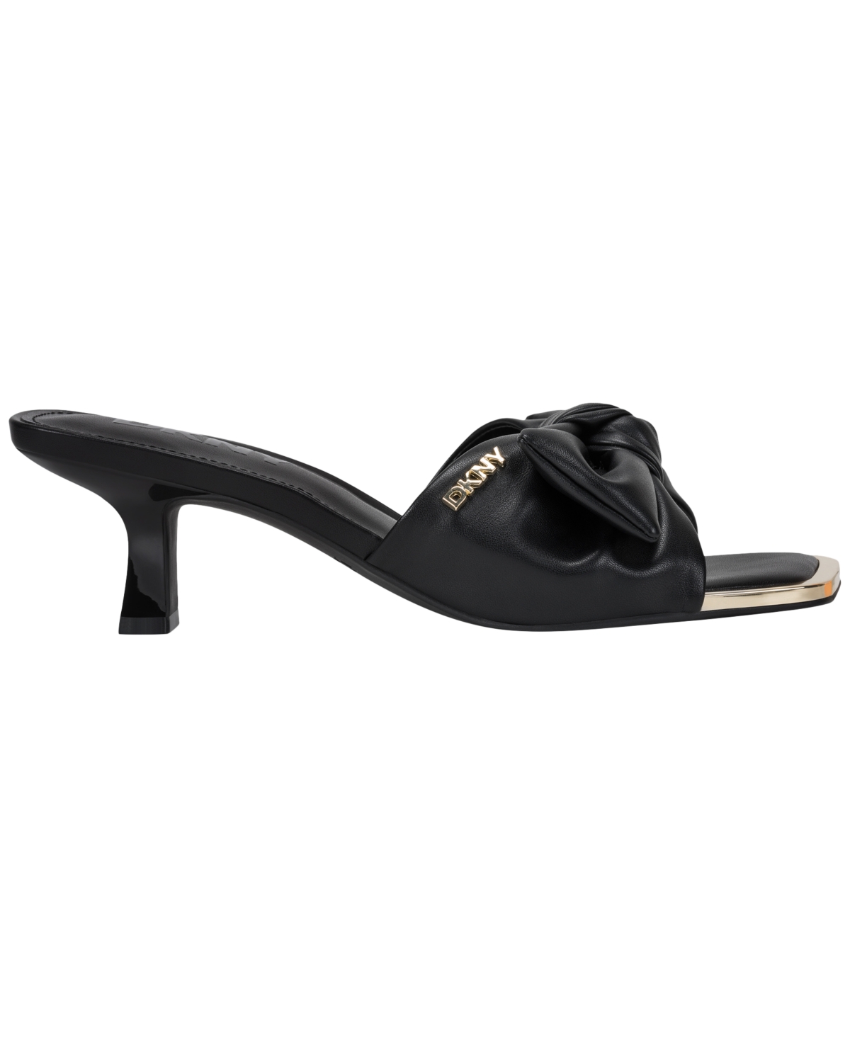 Dkny Women's Jalta Bow Slide Dress Sandals In Black