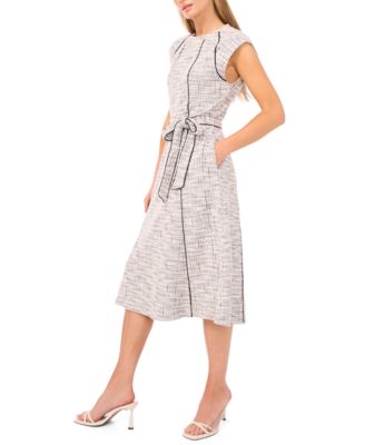 Women's Short-Sleeve Crewneck Knit Dress