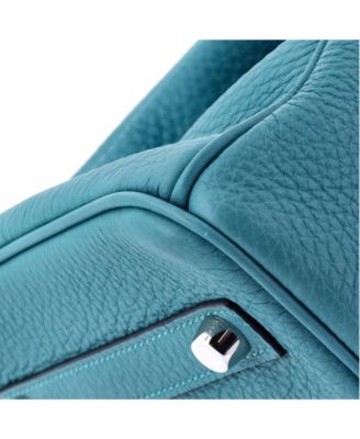 Birkin 30 Handbag Blue Togo with Palladium Hardware