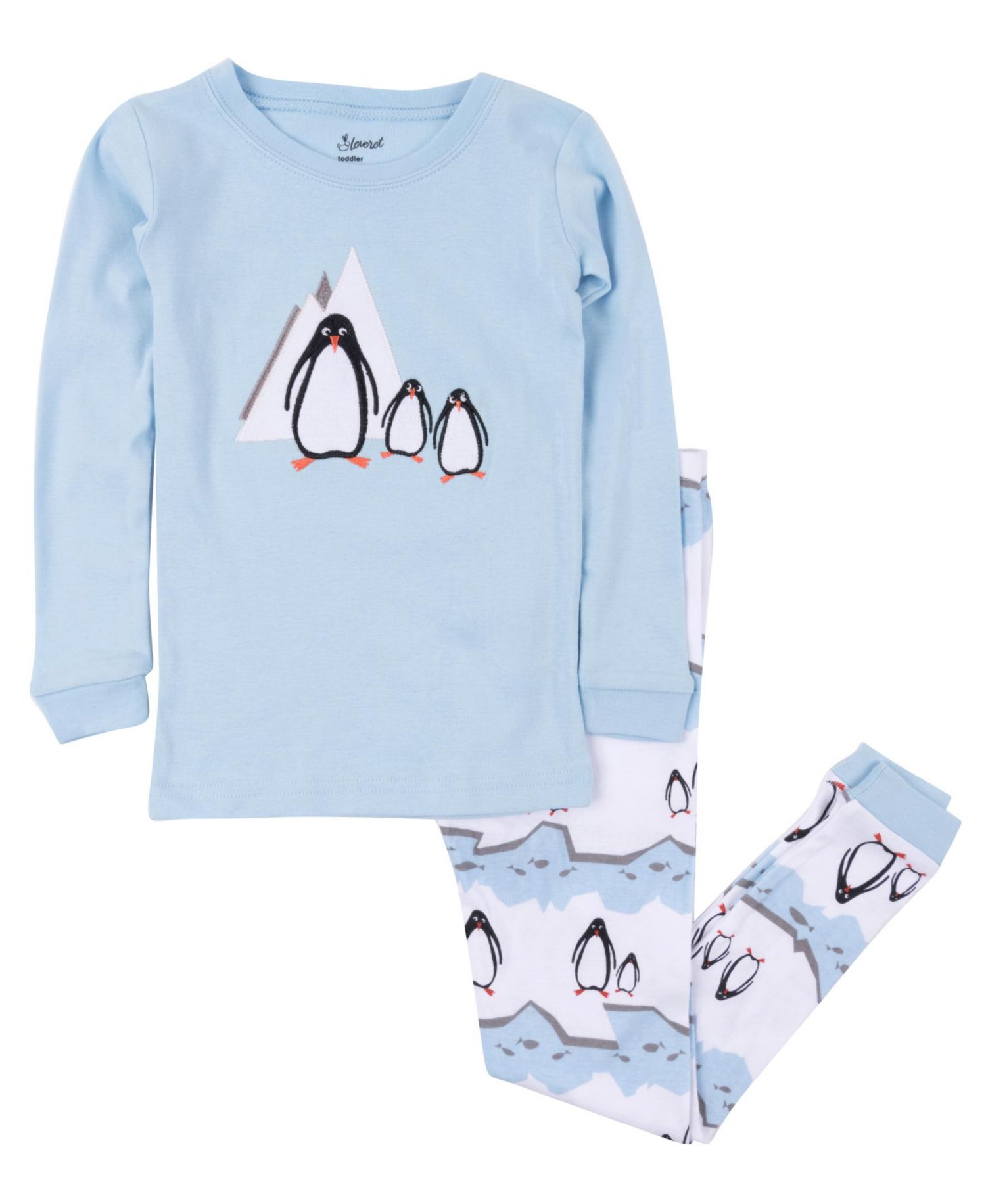 Kids Two Piece Cotton Holiday Pajamas