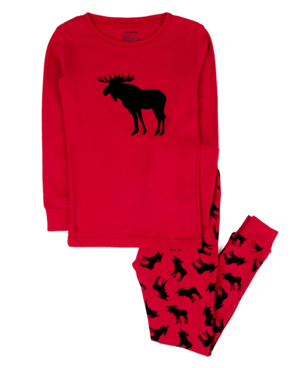 Leveret Kids Two Piece Cotton Holiday Pajamas