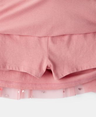 Girls' Toddler 2T-5T Heart Tulle Skort
