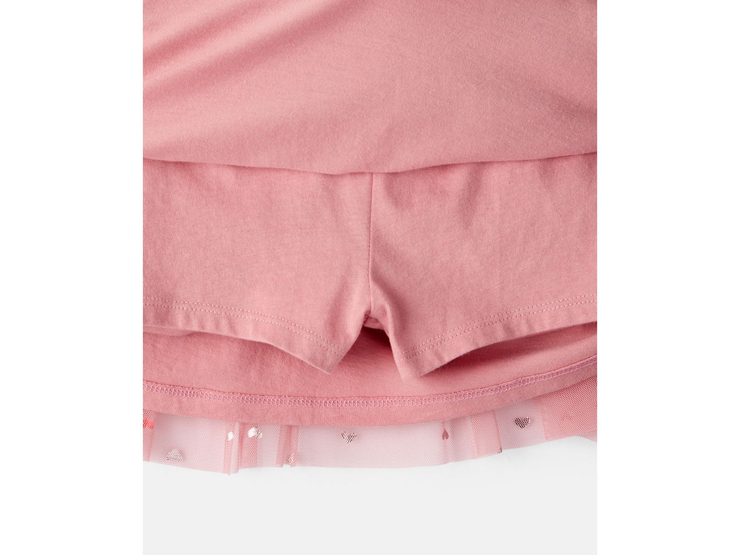 Юбка-шорты Carter's Heart Tulle Skort для девочек-малышей, цвет: Розовый — фото 2