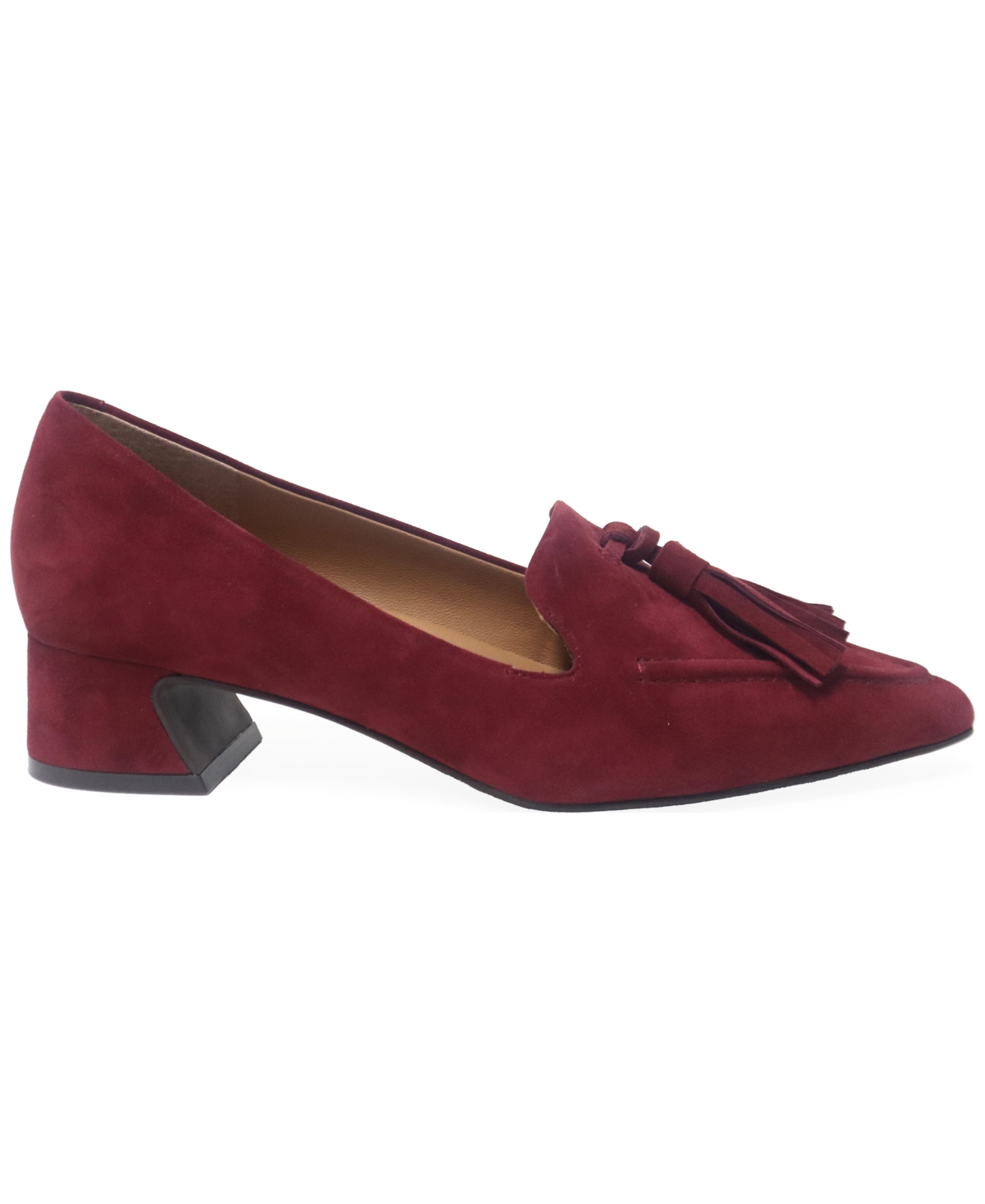 Gentle Souls Women's Glova Tassle Pointy Toe Pumps In Burgundy